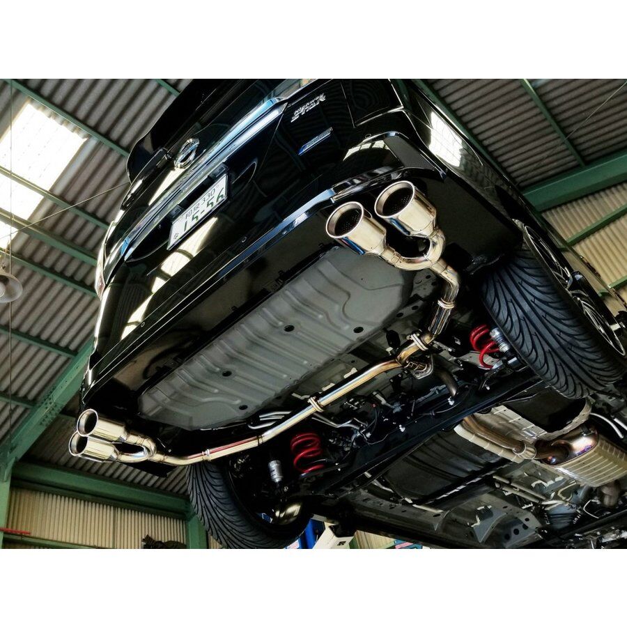 GFC27セレナ ハイウェイスター用車検対応オーバル4本出しマフラーREV