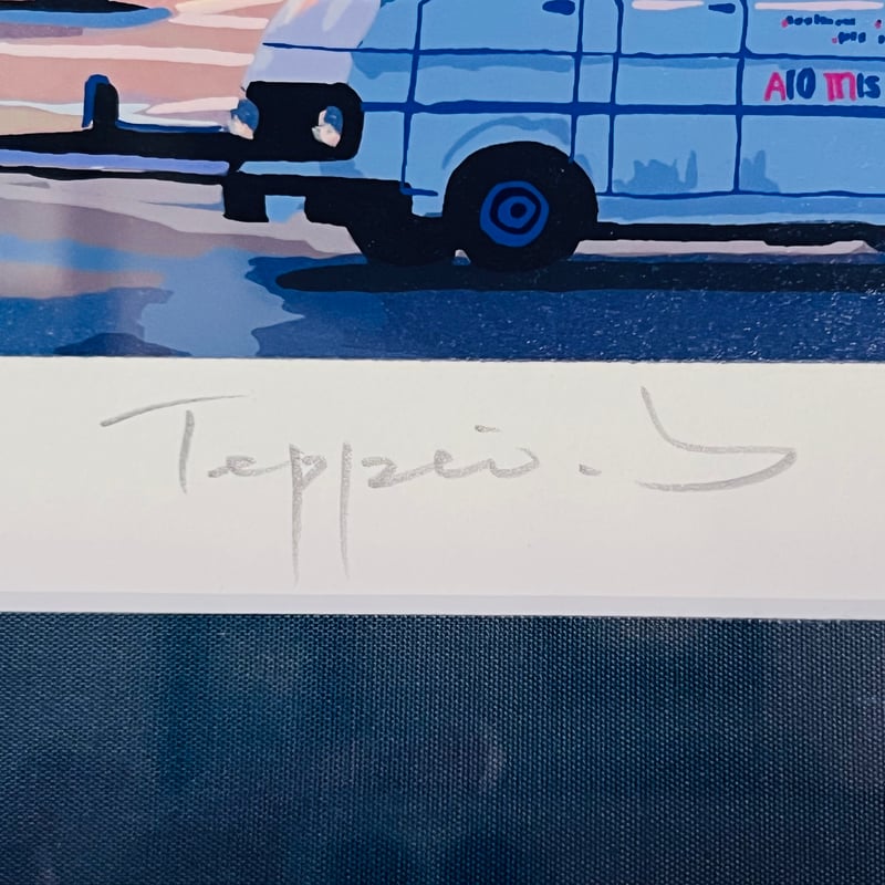 STー1 笹倉鉄平 「マヨール広場」 シルクスクリーン Teppei Sasakura –