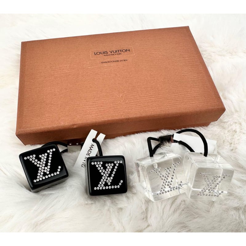 Louis Vuitton ルイヴィトン アクセサリー ヘアキューブ クリア×黒