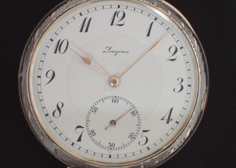 AX-24A ロンジン LONGINES ニエロケース Cal.19.25 懐中時計 | ア