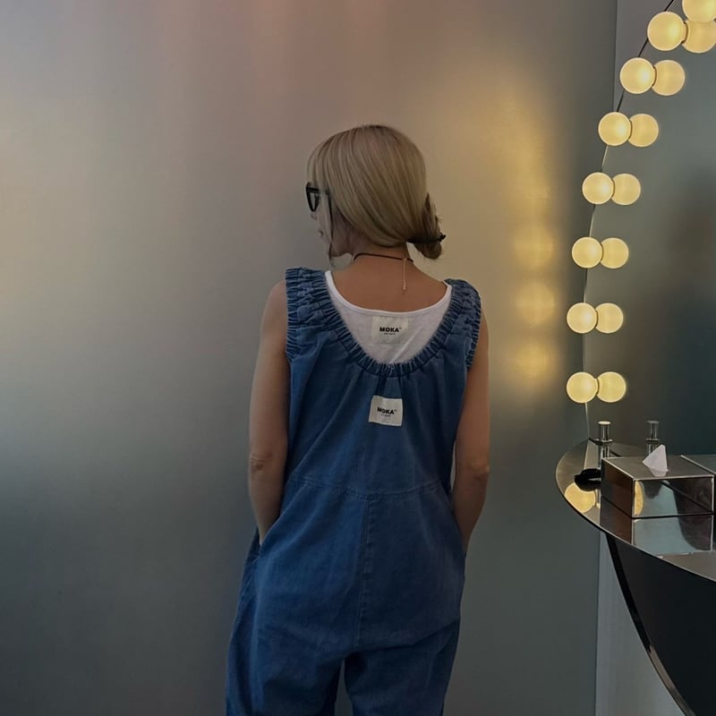 MOKA tag denim coveralls | MOKA