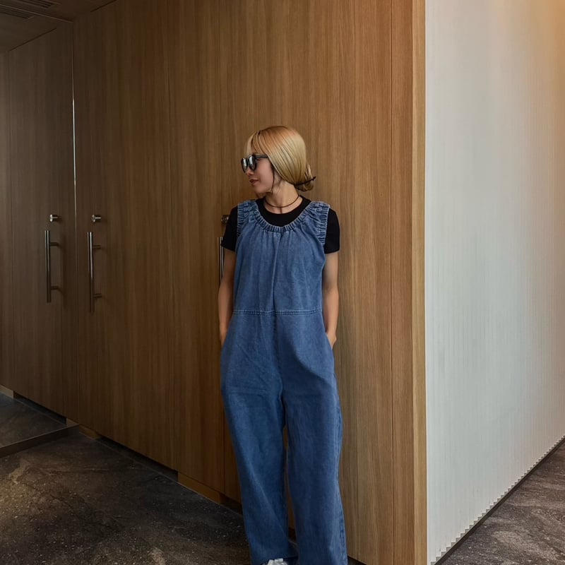 MOKA tag denim coveralls | MOKA