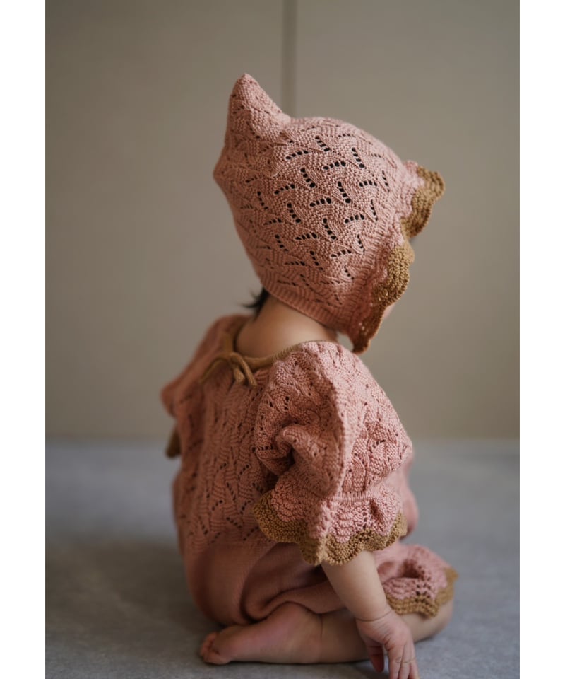 MABLI]【残りわずか！】AWENA ROMPER| PINK EARTH | RonRo
