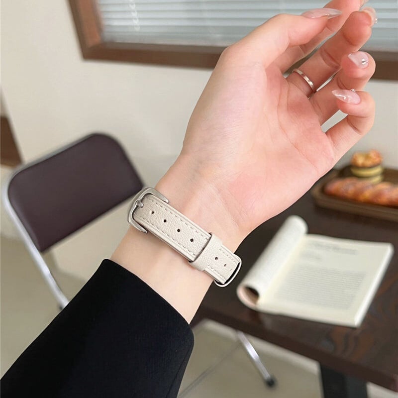 N369】アップル ウォッチ レザー バンド 白 apple watch バンド 女性
