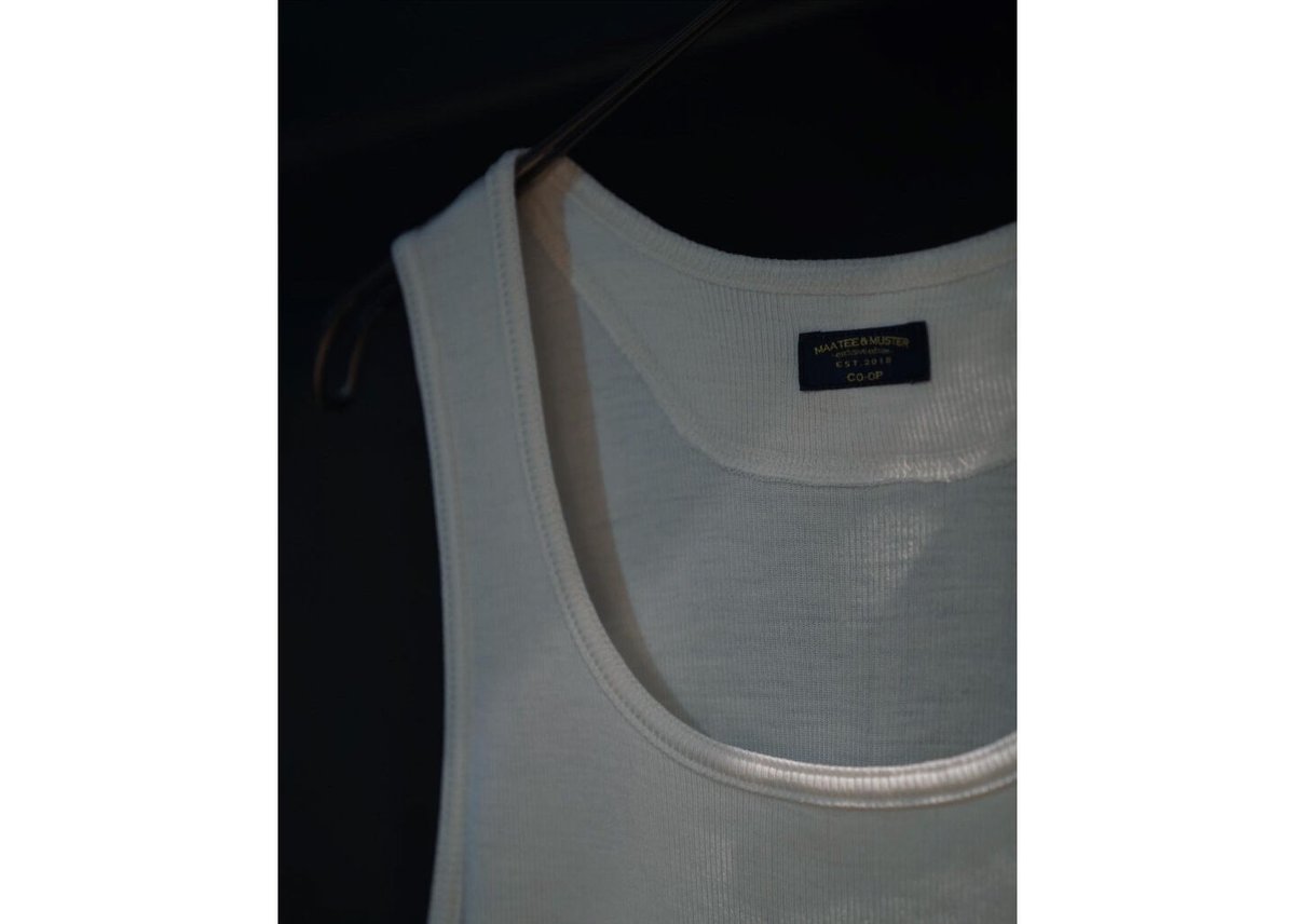 MAATEE&SONS Ex. WASHABLE SILK RIB TANK TOP | Mu
