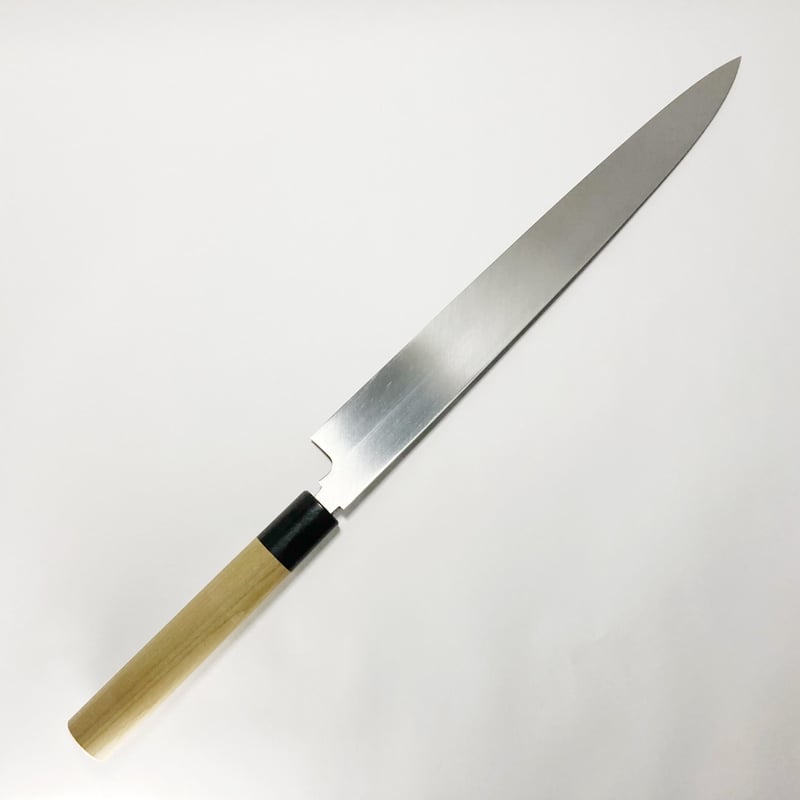 本焼柳刃 白鋼 水牛柄 1尺（300mm） | 刃物の老舗 本家かね惣 | 【公式