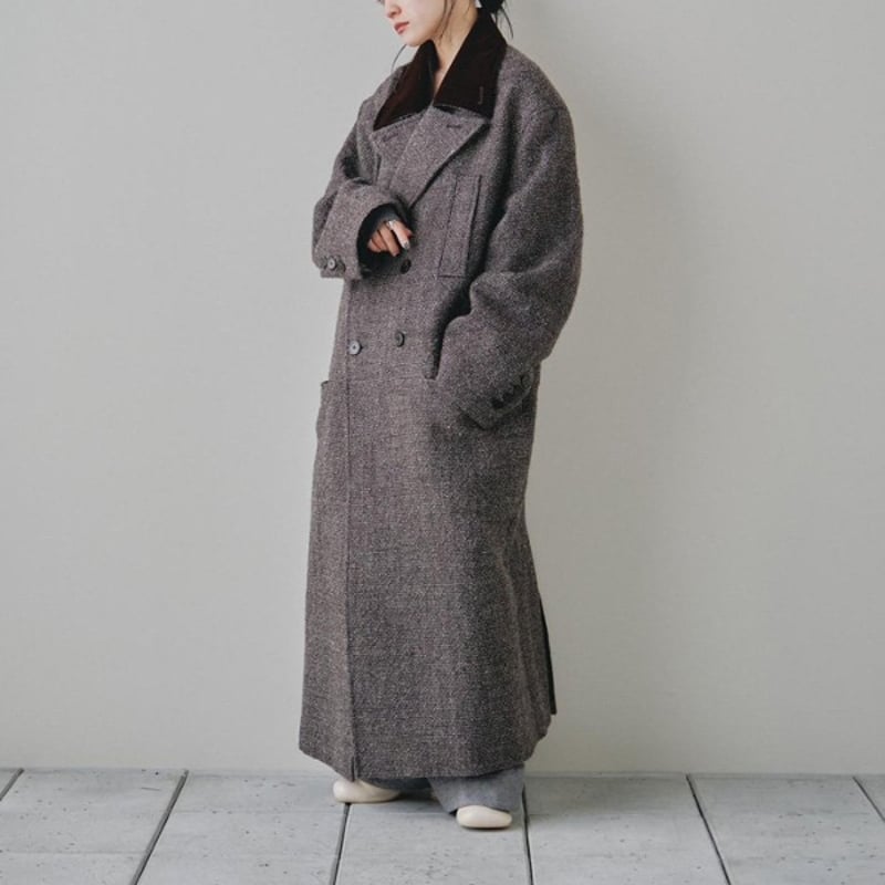 TODAYFUL トゥデイフル / Doublecollar Tweed Coat ダブルカラ
