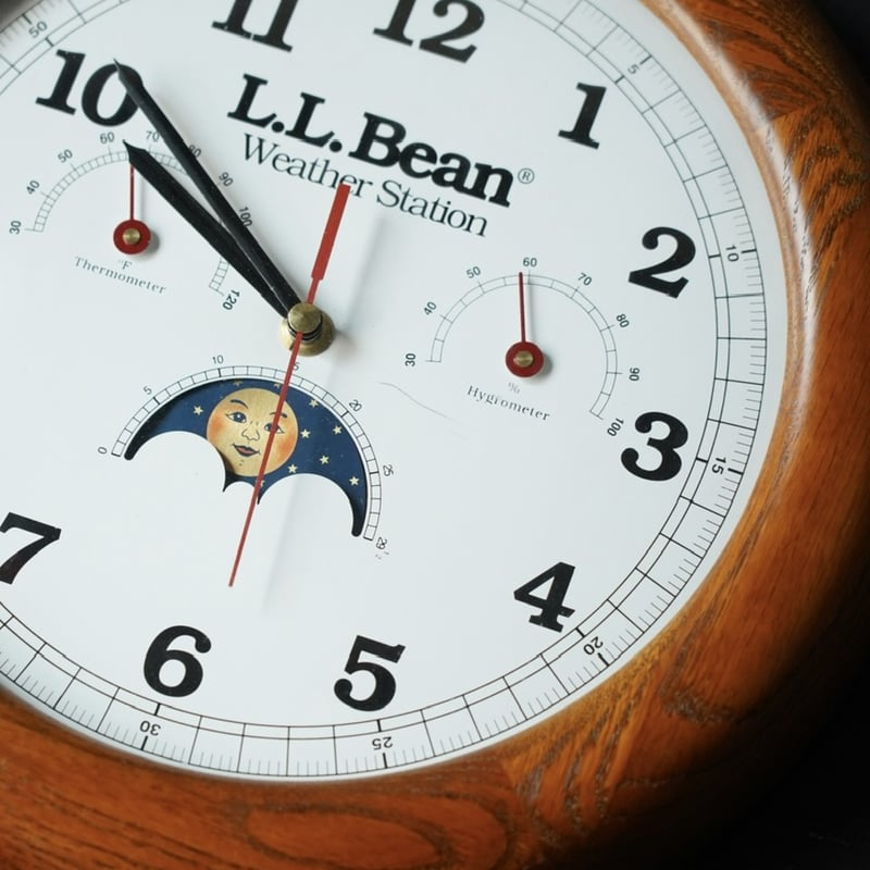 L.L.Bean Bean's Weather Station Clock | globule