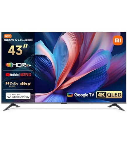 Xiaomi TV A Pro 43 | Google TV | 4K Display With Dolby Vision