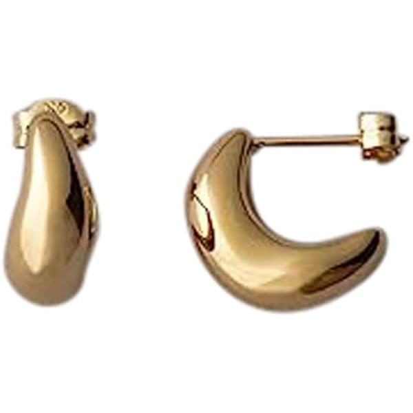 Amazon | (エテ) ete K18YG クレール トライアングルカット ピアス