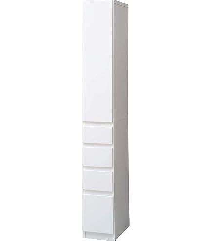 Amazon｜ワイエムワールド 隙間収納 キッチン収納 食器棚 幅30cm WH HN