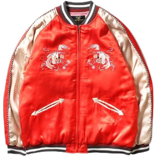 Amazon | [ヒューストン] RAYON SOUVENIR JACKET (TIGER) メンズ XXL