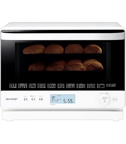 Amazon | シャープ SHARP 過熱水蒸気オーブンレンジ 26L 2段調理
