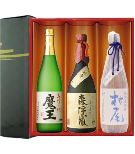 Amazon.co.jp: 魔王 720ml・村尾 750ml 芋焼酎 2本セット 感謝の贈答
