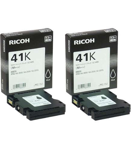 Amazon.co.jp: リコー GC41 4色セット（ BK/C/M/Y ）純正 SG