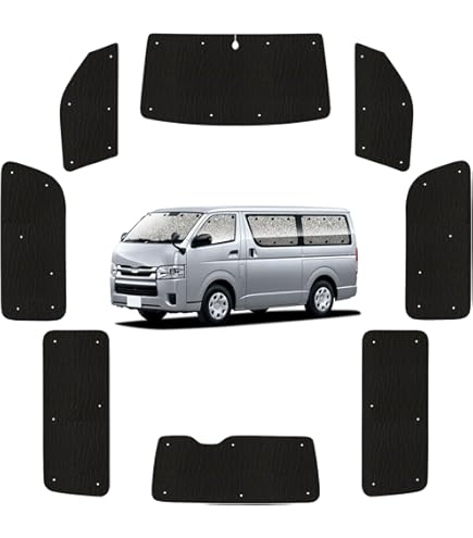 Amazon.co.jp: 趣味職人 プライバシー サンシェード 車 ハイエース 200