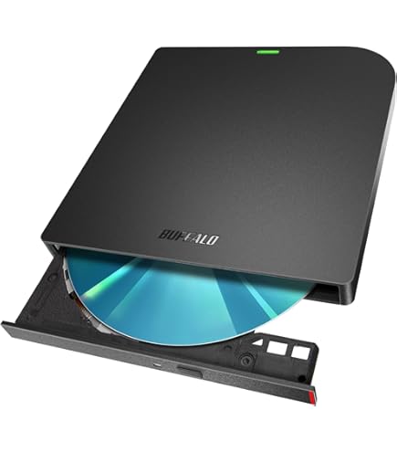 Amazon.co.jp: バッファロー USB3.2(Gen1)対応 ポータブルBDドライブ