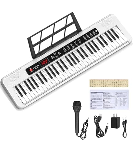 Amazon.co.jp: 電子ピアノ 電子キーボード 61鍵盤 キーボード ピアノ