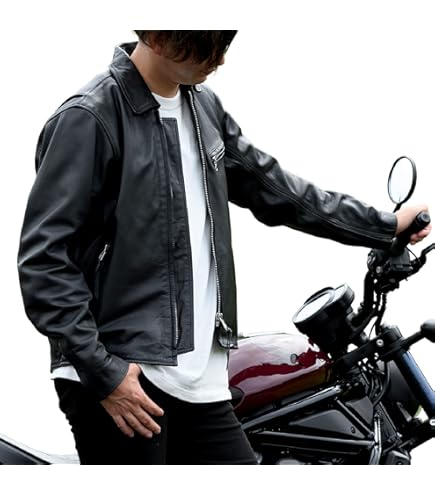 Amazon | ナンカイ(NANKAI) シングルライダース レザージャケット RDJ