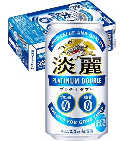 Amazon.co.jp: キリン 淡麗 プラチナダブル （500ml×24本）×2箱 : 食品