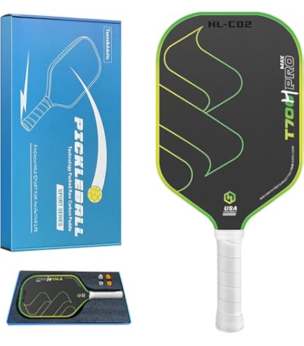 Amazon | カーボンファイバーピックルボールパドル – USAPA承認、16mm