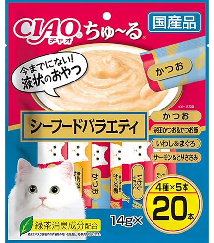 Amazon.co.jp: チャオ (CIAO) ちゅ~る まぐろ とりささみバラエティ