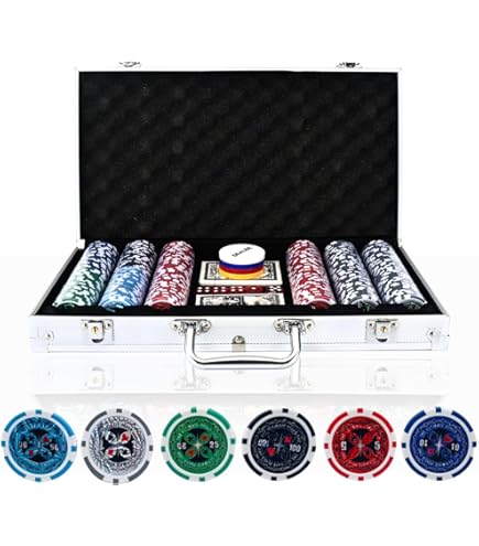 Amazon | Tradeopia 300ポーカーチップセット アルミケース付き