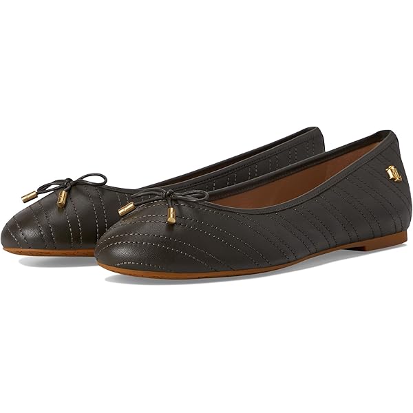 Amazon.com | Lauren Ralph Lauren, Women, Jayna Flat, Black, 5 | Flats