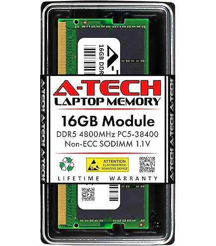 Samsung 16GB DDR5 4800MHz PC5-38400 SODIMM 1Rx8 Single Rank CL40