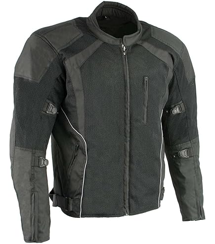 Milwaukee Leather MPM1792 Men's Black CE Armored Textile