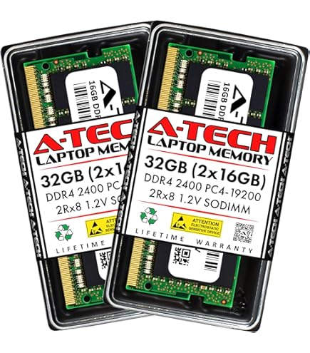 A-Tech 32GB (2x16GB) DDR4 2133 MHz SODIMM PC4-17000 (PC4-2133P