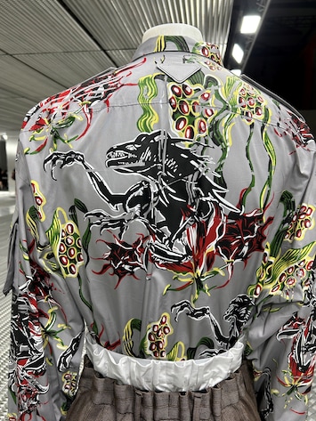 Prada's xenomorph shirt is the best look of SS24 so far Menswear