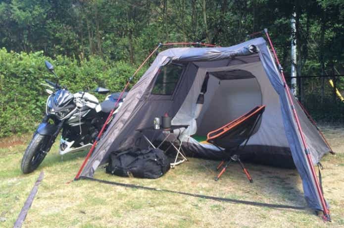 ライダーの気持ちわかってる！DODの「ライダーズバイクインテント」で