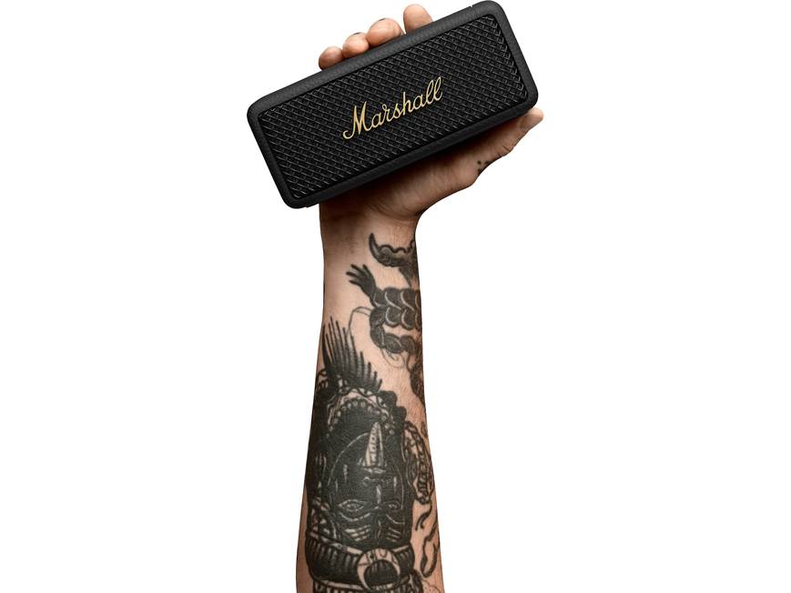 Marshall Emberton II (Black and Brass) Waterproof portable
