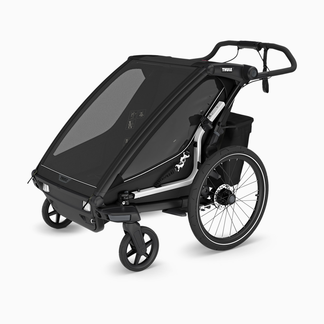 Thule Chariot Sport 2 Double - Black | Babylist Shop
