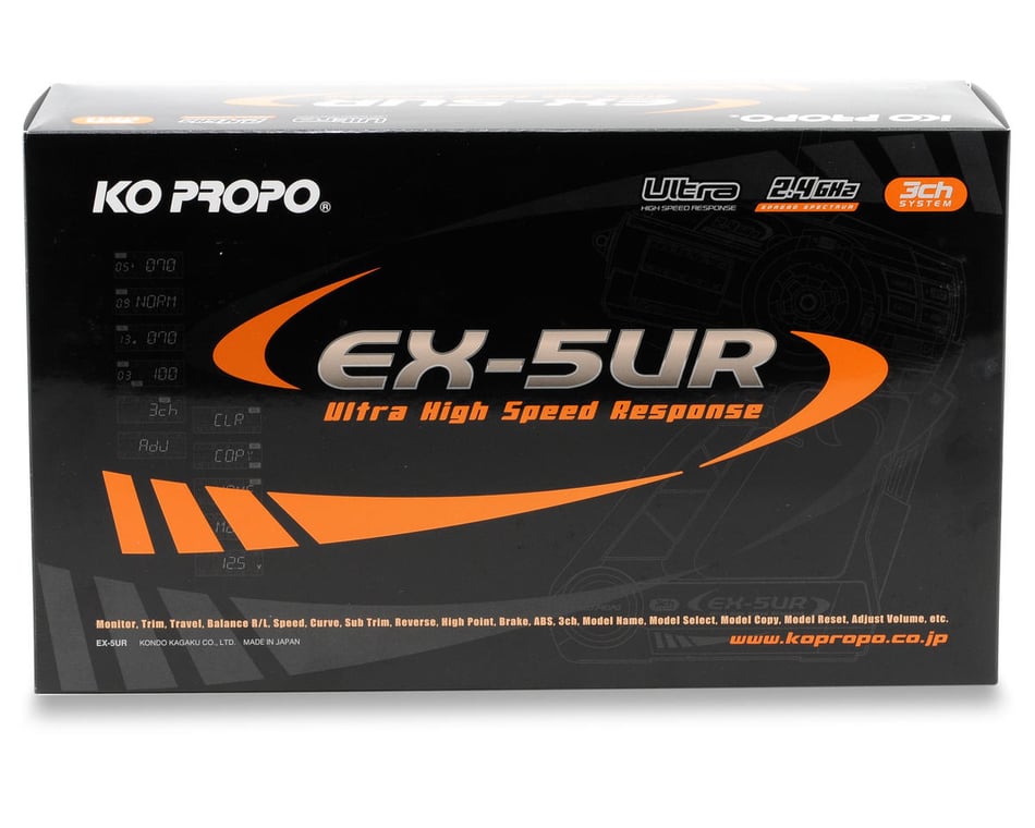 KO Propo EX-5 UR 2.4Ghz Radio System w/2 KR-407S Receivers (No