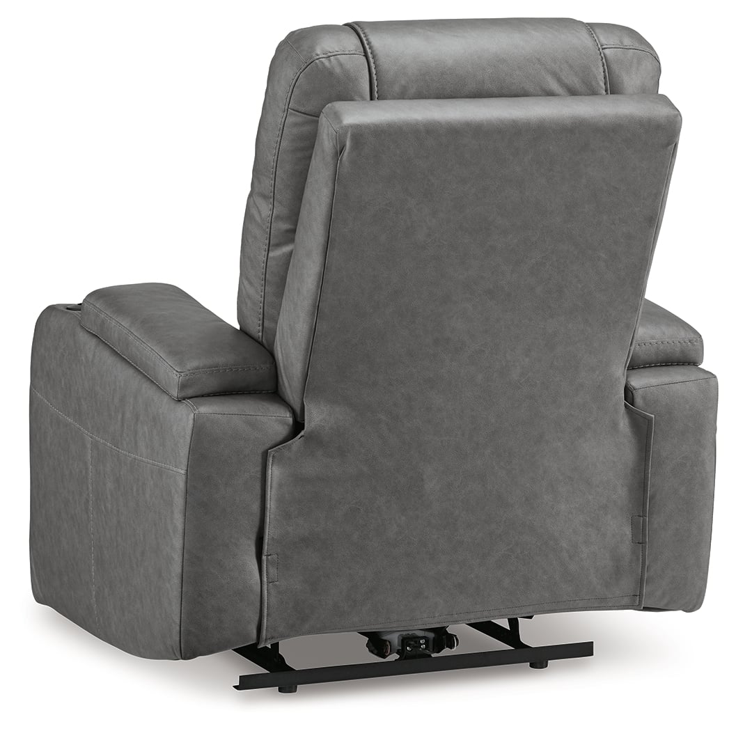 Shadowboxer Slate Dual Power Zero Gravity Recliner - Ashley