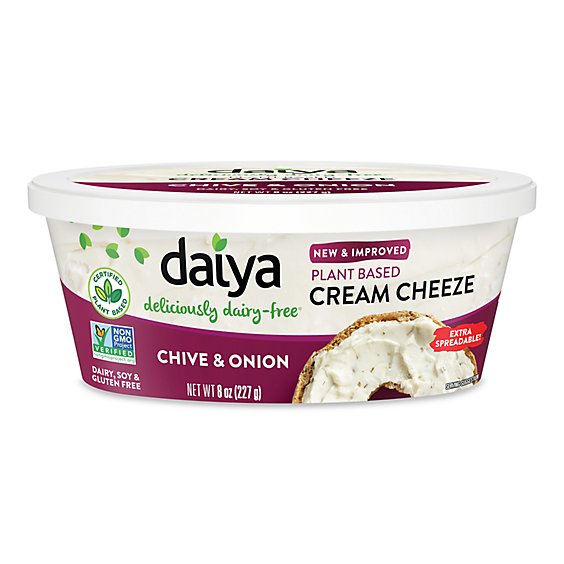 Daiya Dairy Free Chive and Onion Vegan Cream Cheese - 8 Oz - safeway