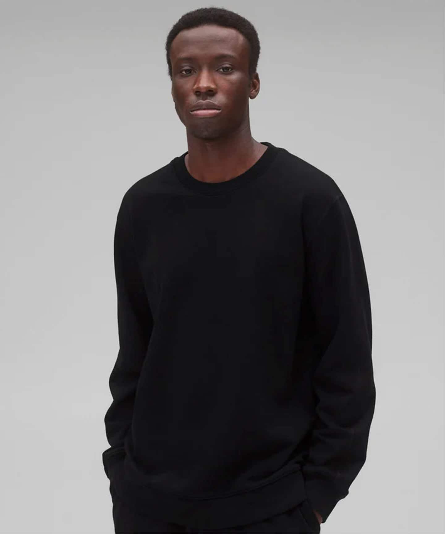 KYOTO BLACK MIDWEIGHT TERRY CLASSIC CREWNECK（スウェット