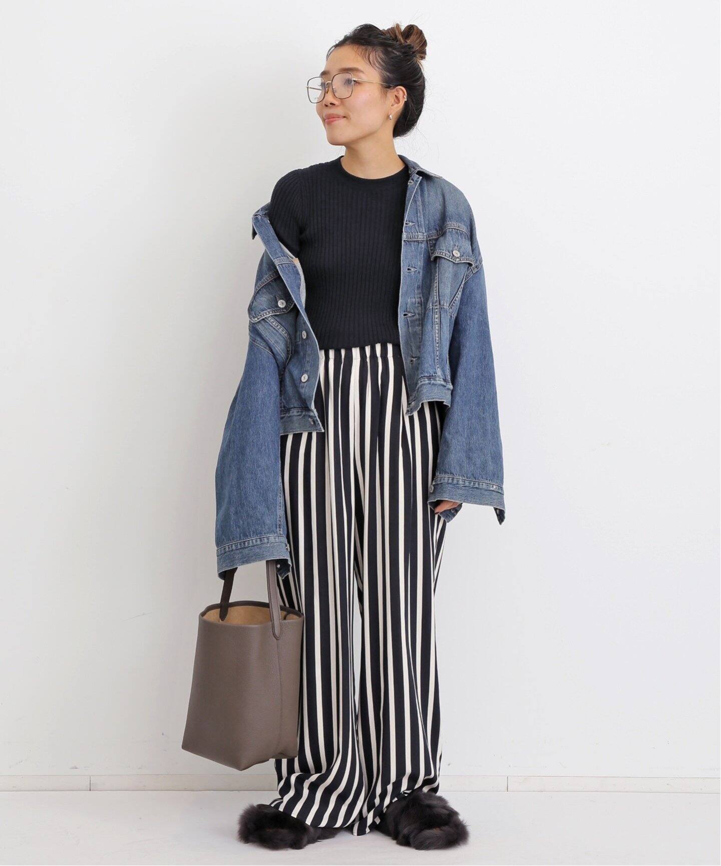 WIDE RIB CREW NECK KNIT（ニット／セーター）｜L'Appartement