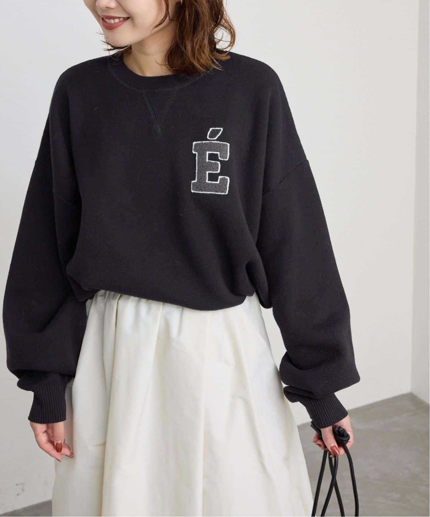 WEB限定/追加4》サガラ刺繍スウェットライクニット（ニット／セーター