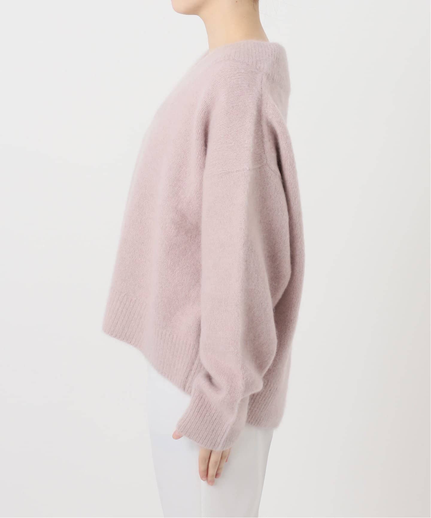 追加》YAK/ヤク ワイドVネックニット 3（ニット／セーター）｜NOBLE