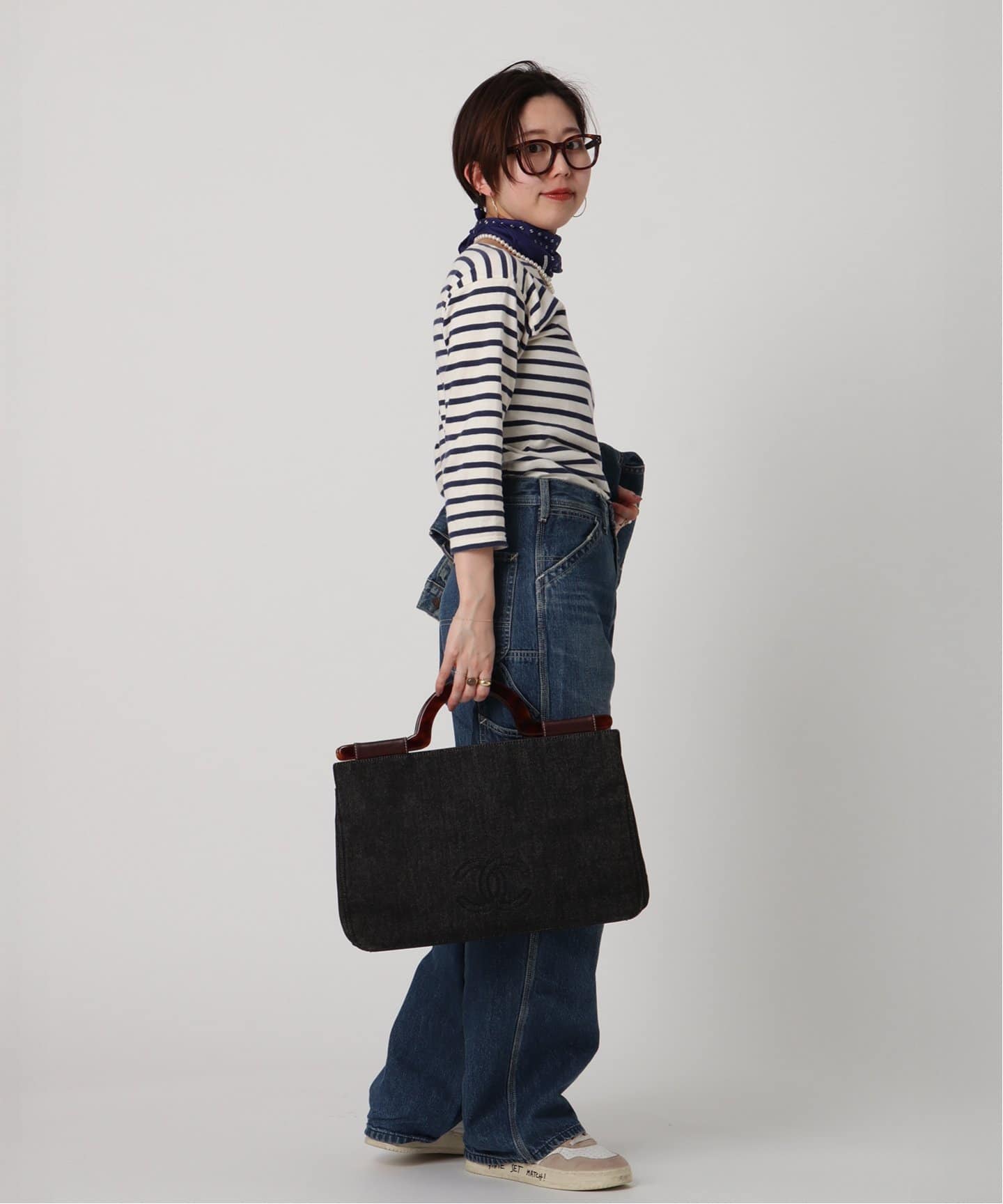 VINTAGE CHANEL/シャネル】デニム トートバッグ（トートバッグ