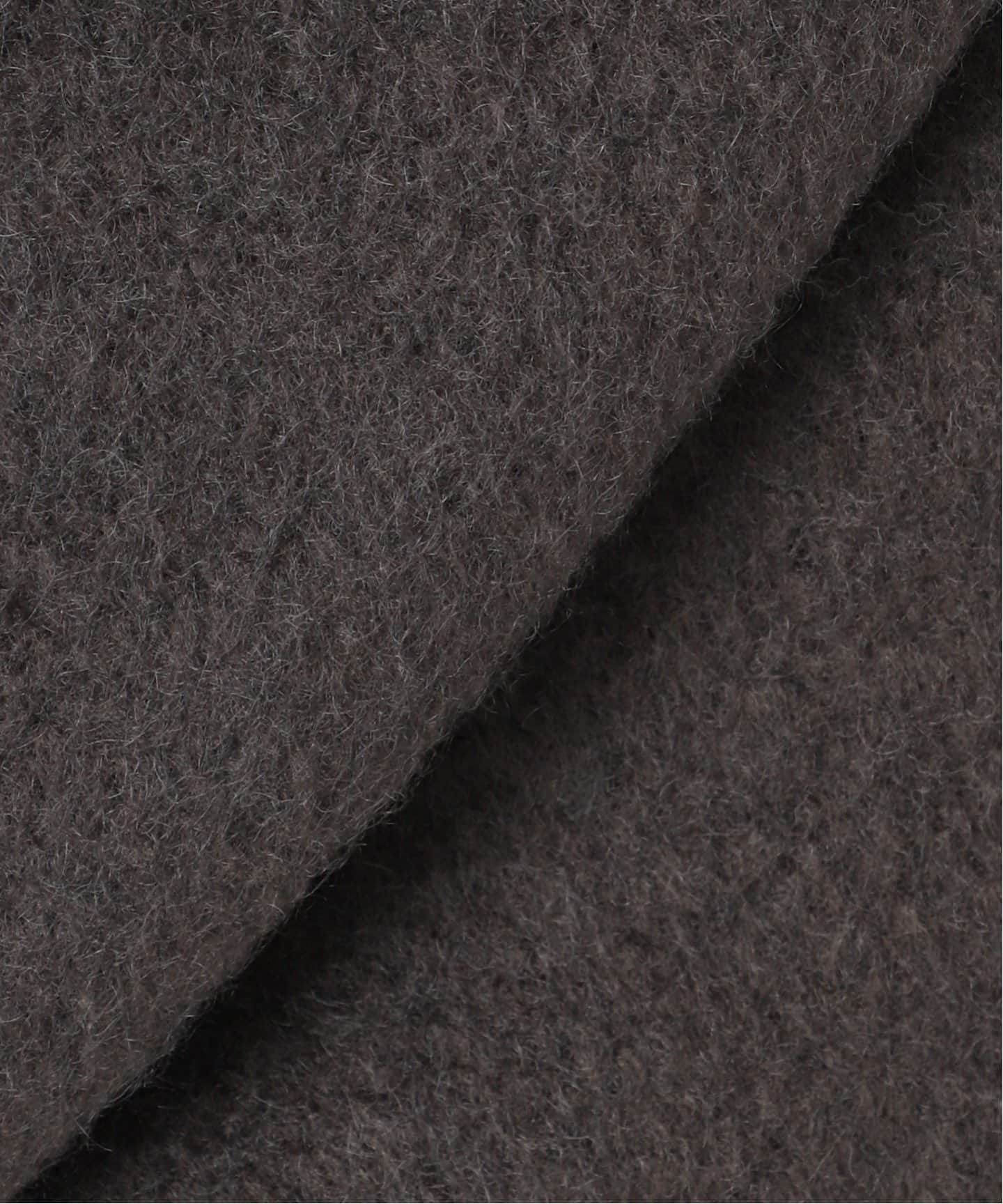 ウールモヘヤミックスノーカラージャケット（ノーカラージャケット