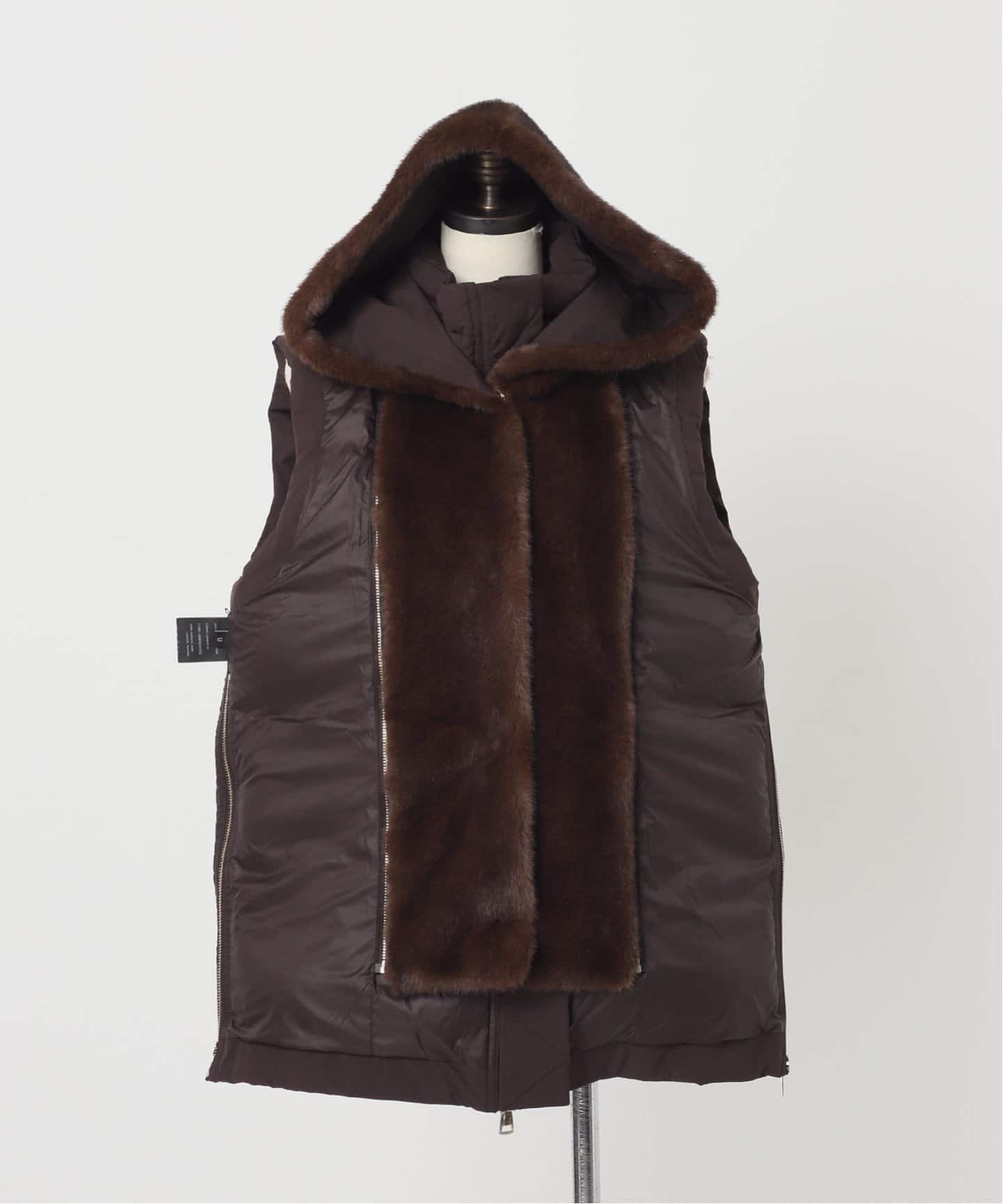 LOU ANDREA/ルー アンドレア】 FAKE MINK VEST（ダウン・中綿ベスト