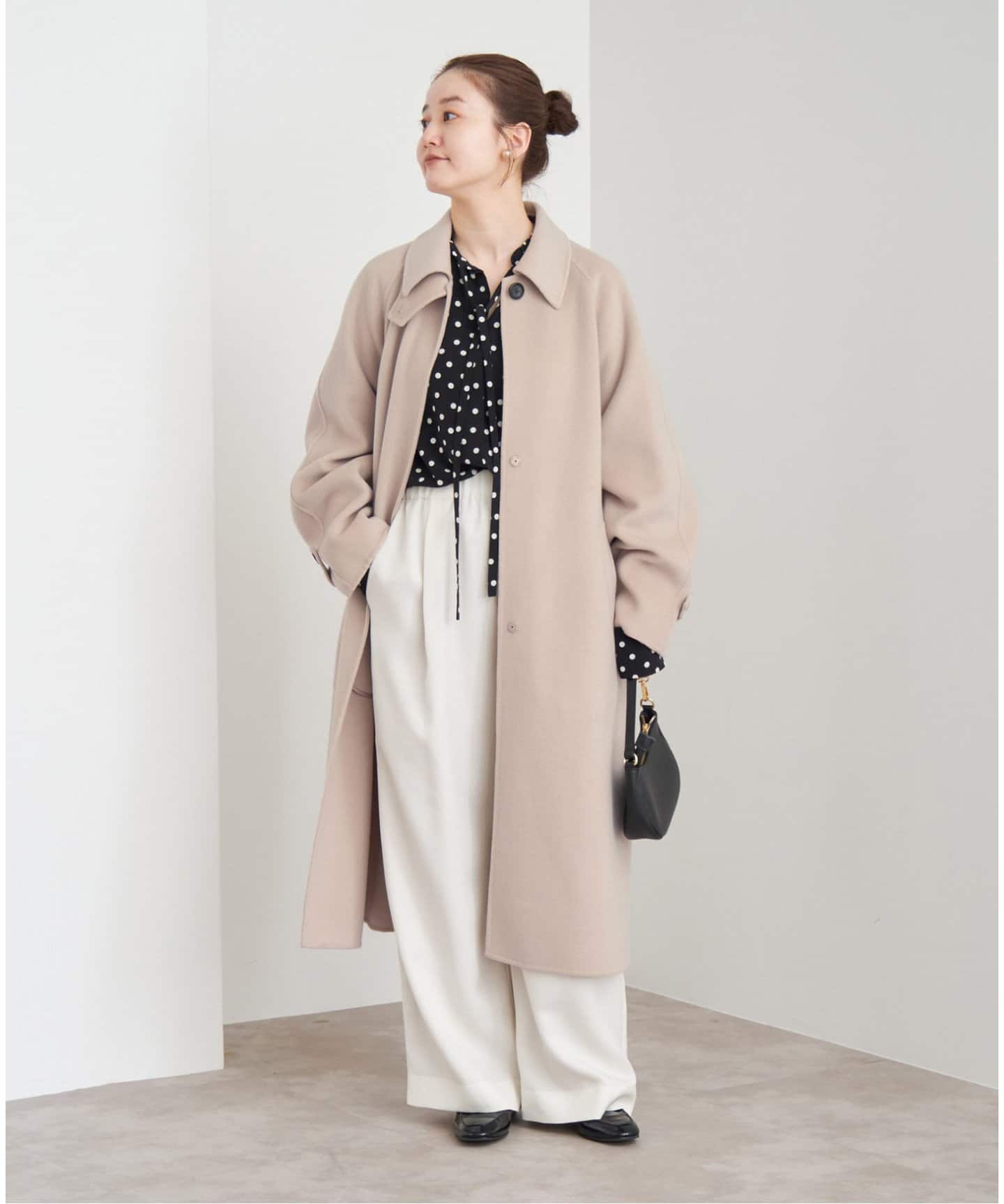 スーパー160ダブルフェイスステンカラーコート（ステンカラーコート