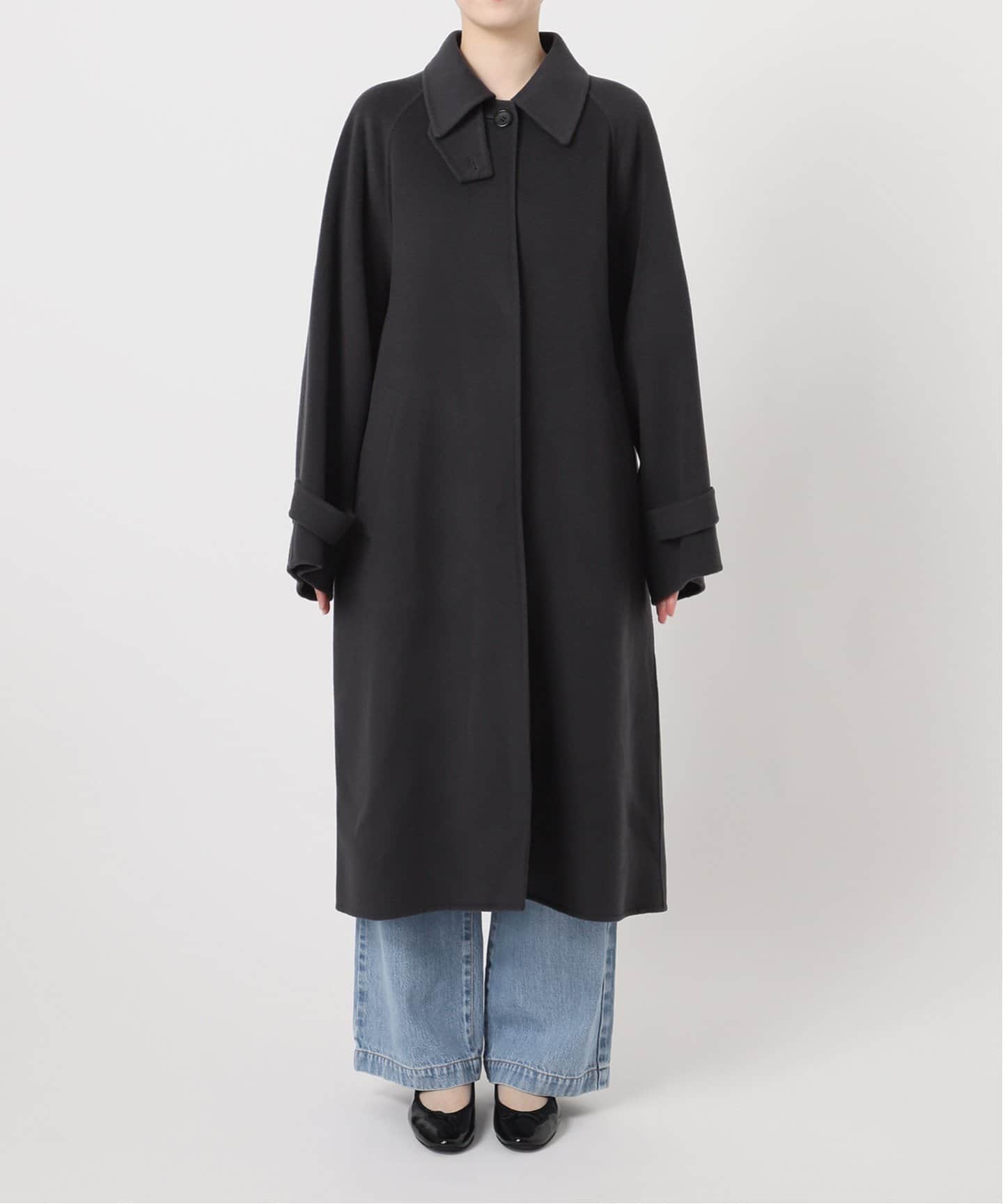 スーパー160ダブルフェイスステンカラーコート（ステンカラーコート