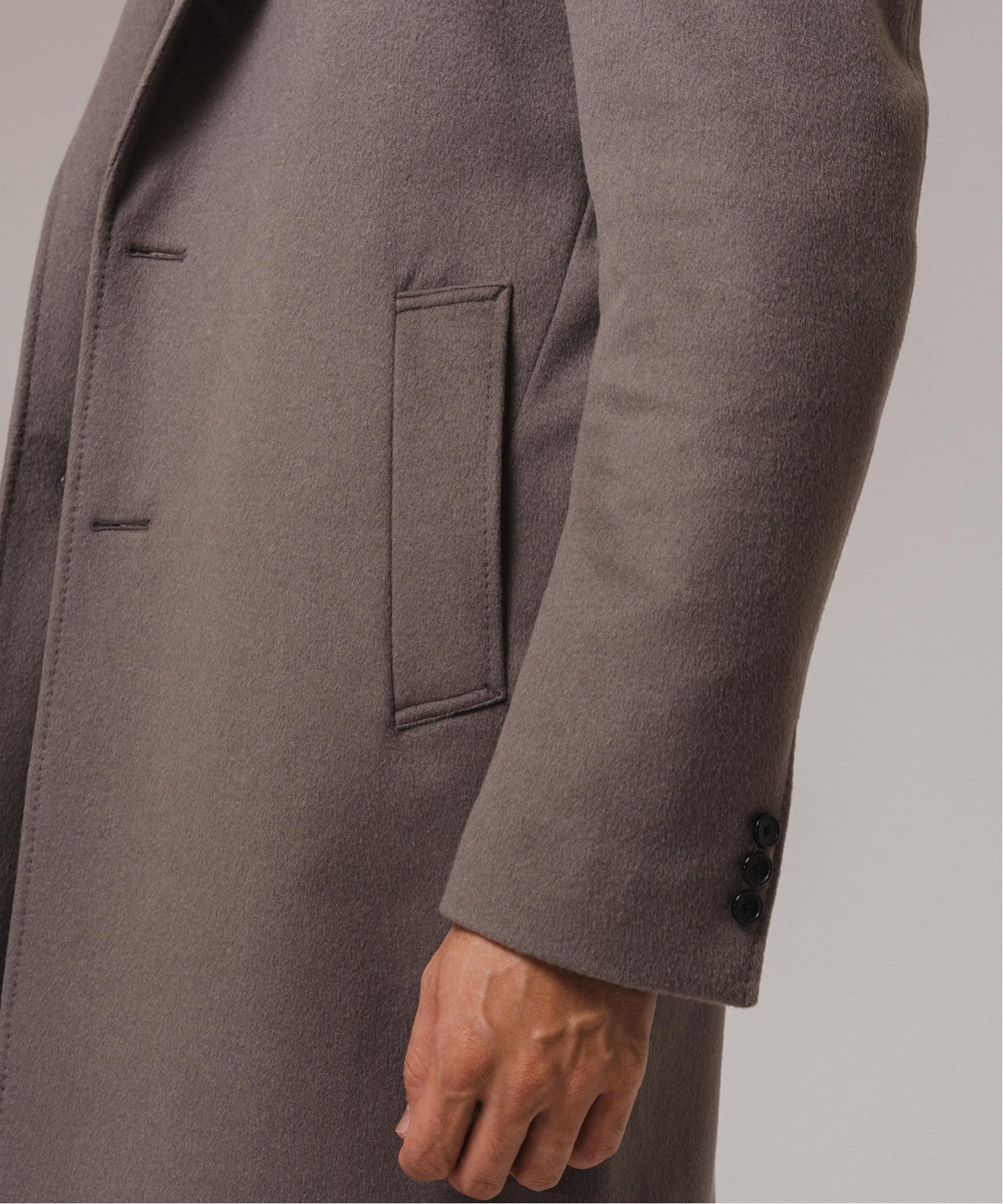 SUPER 140's ウール / カシミヤ チェスターコート（チェスターコート