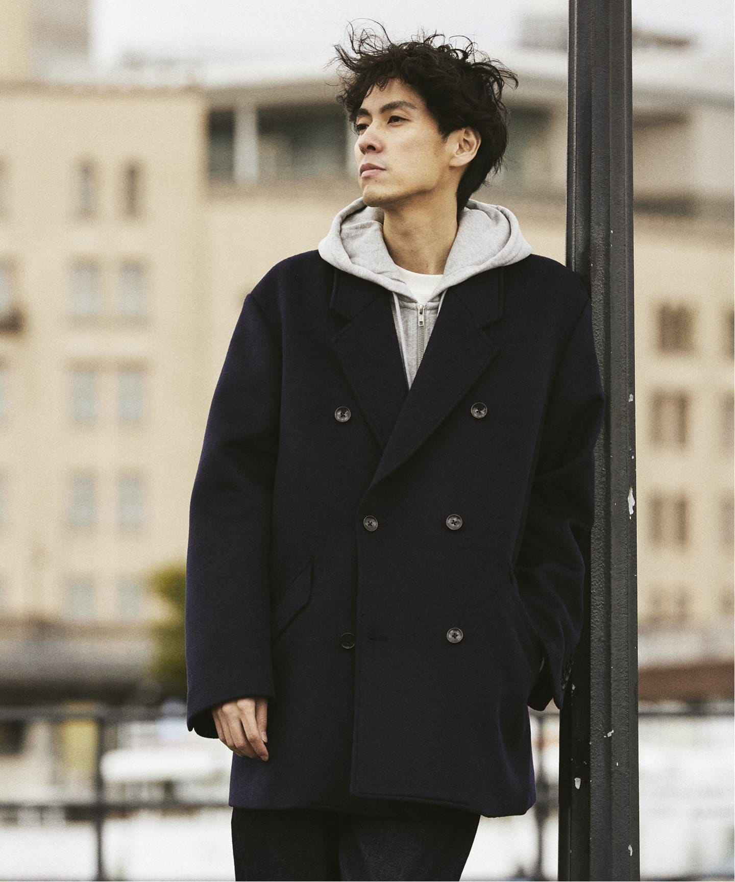 WOOL DOUBLE COAT / ウールダブルコート（チェスターコート）｜417