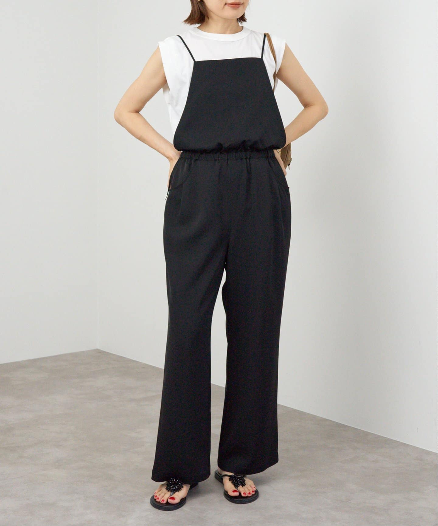 ストレッチツイルオールインワン（つなぎ／オールインワン）｜IENA